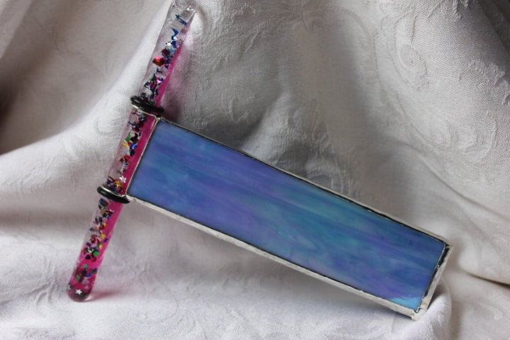 Blue Iridescent with Pink Wand Oil Scope