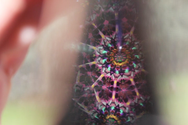 Blue Iridescent with Pink Wand Oil Scope