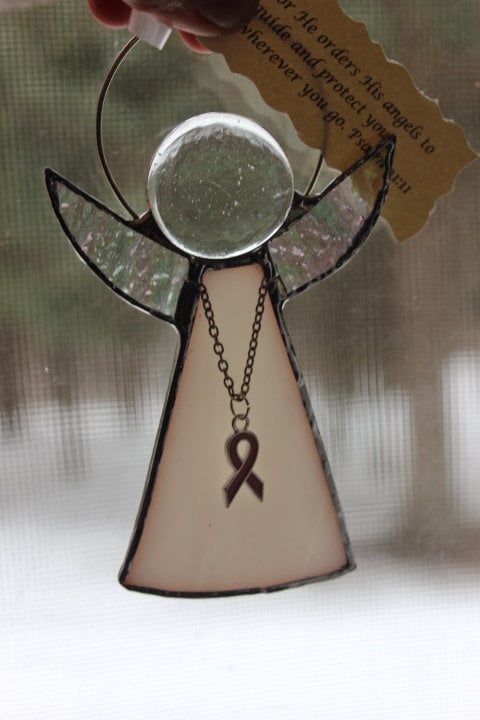 Breast Cancer Ribbon Angel