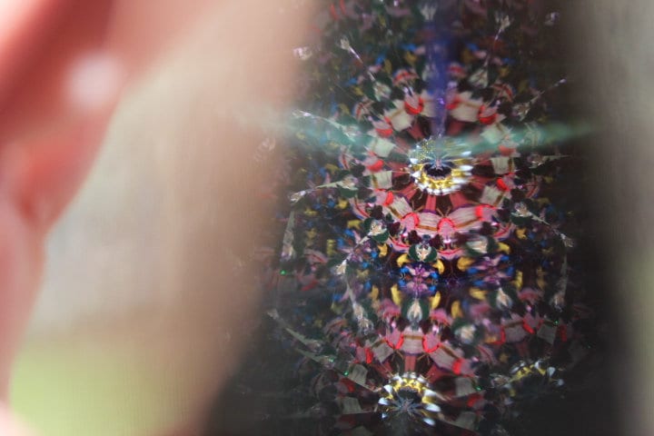 Blue Iridescent with Pink Wand Oil Scope